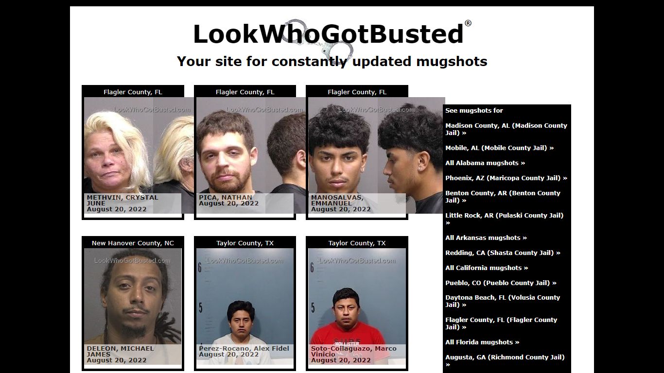 LookWhoGotBusted.com